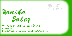 monika solcz business card