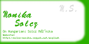 monika solcz business card